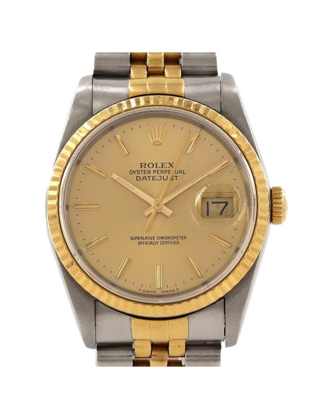 Rolex Datejust Stainless Steel Yellow Gold Automatic